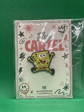 SpongeBob I'm Ready PVC Rubber Hat Pin Lapel Backpack Collectible